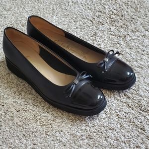 Vintage Ferragamo Cap Toe Platform Flats